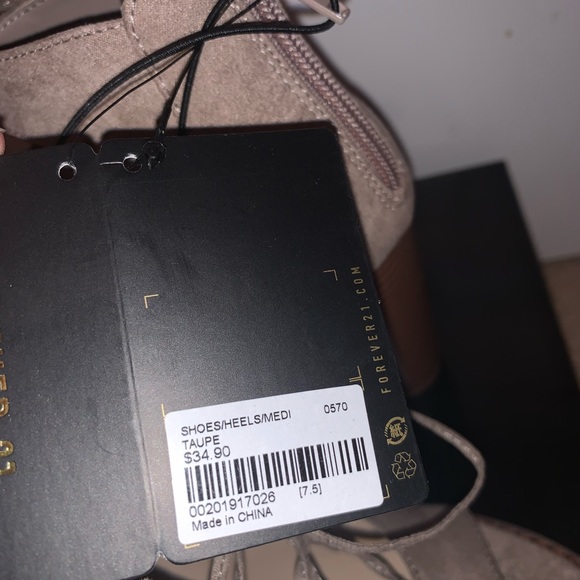 Tan Lace Up Heels - Picture 5 of 5